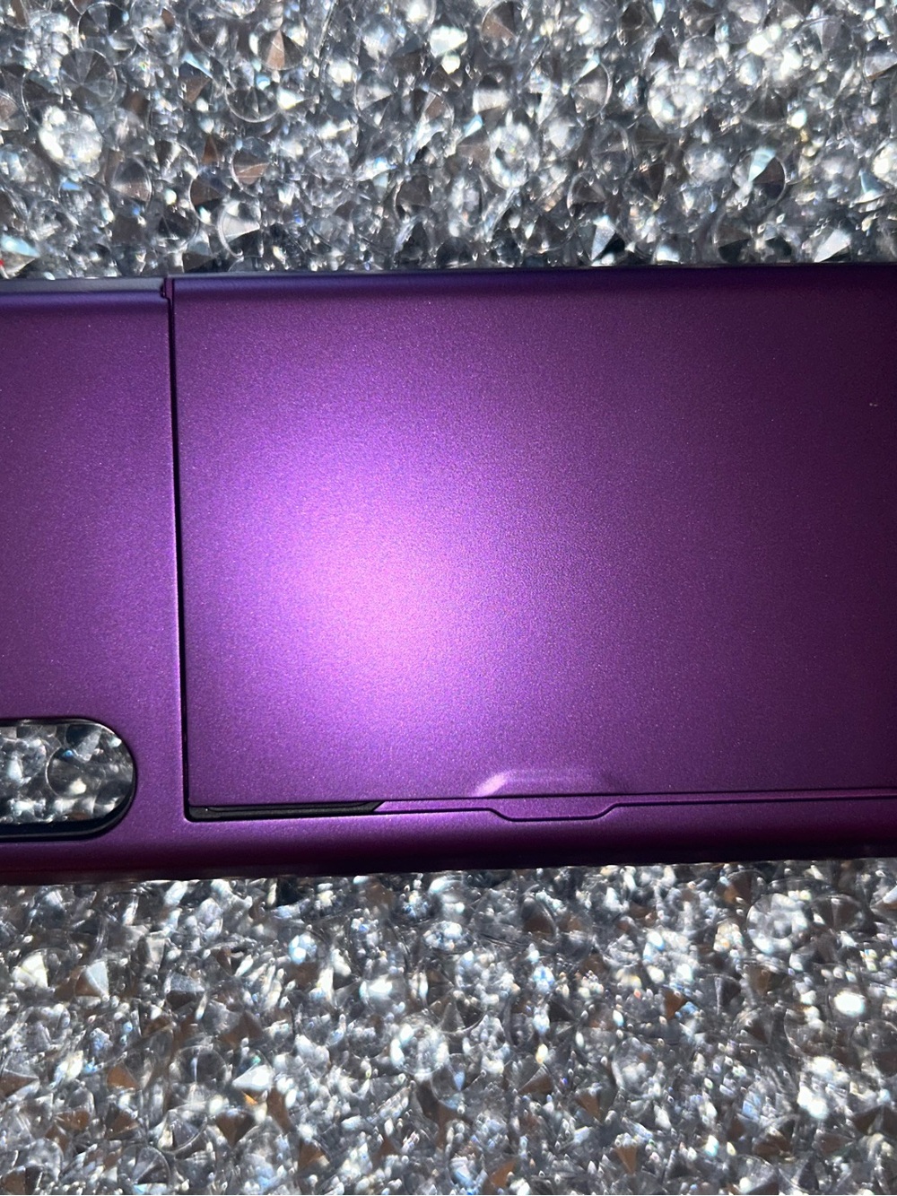 iPhone X/XS wallet, Protective Purple Phone Case with Camera Slider